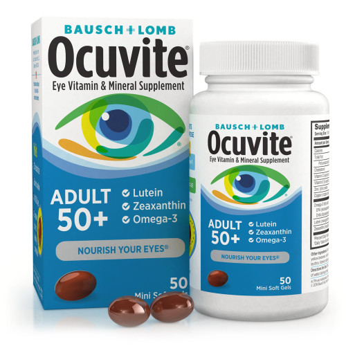Valeant Pharmaceuticals 32420846530 - Multivitamin Supplement Ocuvite® Adult 50+ Ascorbic Acid / Vitamin E 30 IU - 150 mg Strength Softgel 50 per Bottle