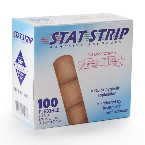 Dukal Corp 15210 - Adhesive Strip Stat Strip® Fabric Tan 3/4 X 3 Inch Sterile