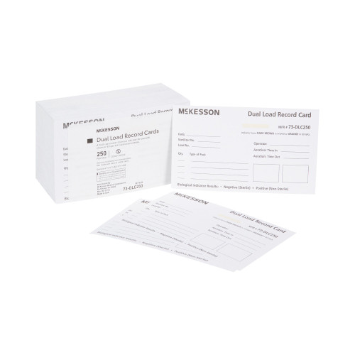 McKesson 73-DLC250 - Sterilization Record Card McKesson Steam / EO Gas