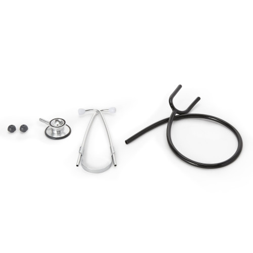 McKesson 01-670BKGM - General Exam Stethoscope McKesson Black 1-Tube 22 Inch Tube Double Sided Chestpiece