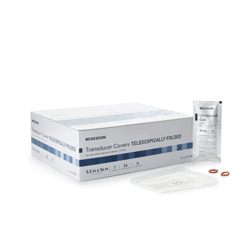 McKesson 16-1405 - Ultrasound Transducer Cover Kit McKesson 5-1/2 X 36 Inch Polyurethane Sterile Folded