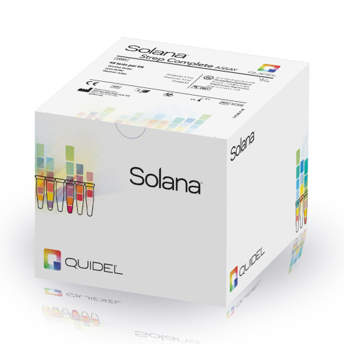 Quidel M305 - Respiratory Test Kit Solana® Strep Complete Group A B-hemolytic Streptococcus and Pyogenic Group C/G Strep 48 Tests CLIA Non-Waived