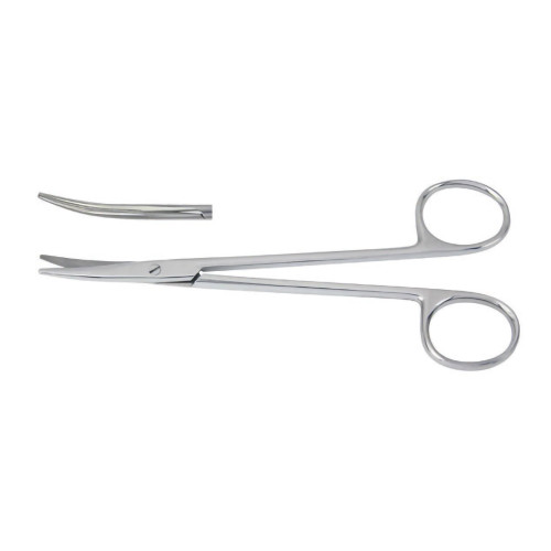 McKesson 43-2-330 - Dissecting Scissors McKesson Mayo 5-1/2 Inch Length Floor / Office Grade Pakistani Stainless Steel NonSterile Finger Ring Handle Curved, Beveled Blunt Tip / Blunt Tip McKesson 43-2-330 - Dissecting Scissors McKesson Mayo 5-1/2 Inch Length Floor / Office Grade Pakistani Stainless Steel NonSterile Finger Ring Handle Curved, Beveled Blunt Tip / Blunt Tip