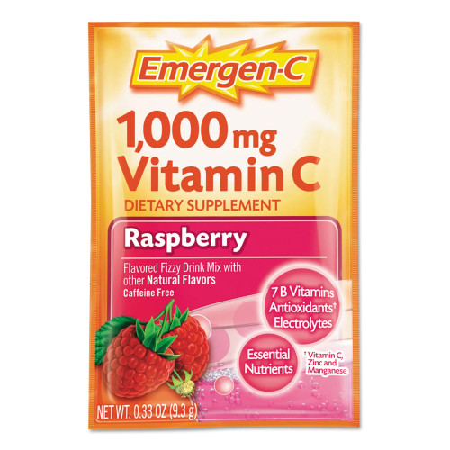 Glaxo Consumer Products 07631430201 - Oral Supplement Emergen-C® Daily Immune Support Raspberry Flavor Powder 0.30 oz. Individual Packet