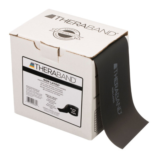 Performance Health 81234780 - Exercise Resistance Band TheraBand® Black 6 Inch X 25 Yard X-Heavy Resistance