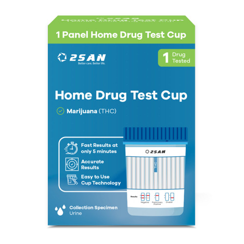 2San LLC USDA7WO-1 - Drugs of Abuse Test Kit 2San Marijuana (THC)) 1 Test per Kit (18 Kits per Case) CLIA Waived
