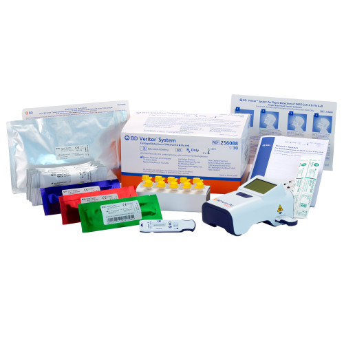 BD 256088 - Respiratory Test Kit BD Veritor™ System SARS-CoV-2 / Influenza A + B 30 Tests CLIA Waived BD 256088 - Respiratory Test Kit BD Veritor™ System SARS-CoV-2 / Influenza A + B 30 Tests CLIA Waived
