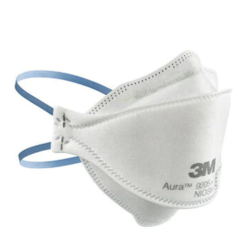 Solventum Corporation 9205+ BULK - Particulate Respirator Mask 3M™ Aura™ Industrial N95 Not Rated Elastic Strap One Size Fits Most