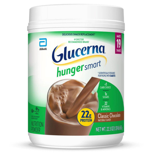 Abbott Nutrition 67769 - Oral Supplement Glucerna® Hunger Smart® Rich Chocolate Flavor Powder 22.3 oz. Canister