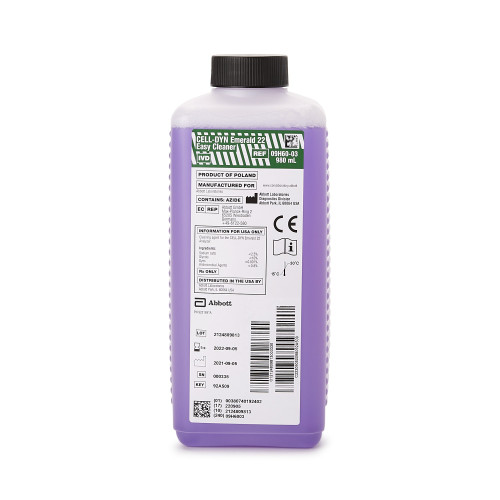 Abbott 09H6003 - Hematology System Reagent Cell-Dyn® Easy Cleaner For Cell-Dyn Emerald 22 Hematology Analyzer Abbott 09H6003 - Hematology System Reagent Cell-Dyn® Easy Cleaner For Cell-Dyn Emerald 22 Hematology Analyzer