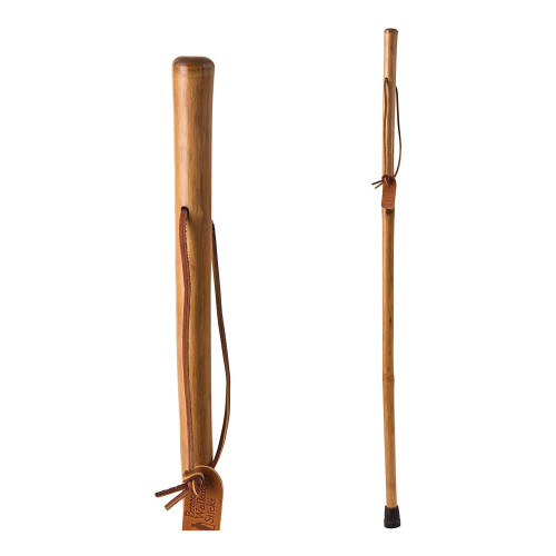 Mabis Healthcare 602-3000-1152 - Walking Stick Brazos™ Free Form Wood 55 Inch Height Red Bamboo