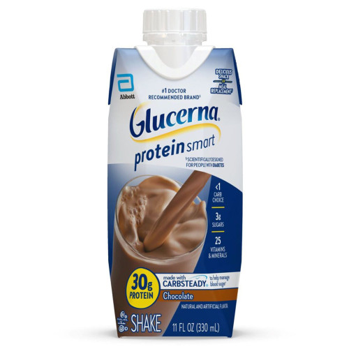 Abbott Nutrition 68175 - Oral Supplement Glucerna® Protein Smart Shake Chocolate Flavor Liquid 11 oz. Reclosable Carton