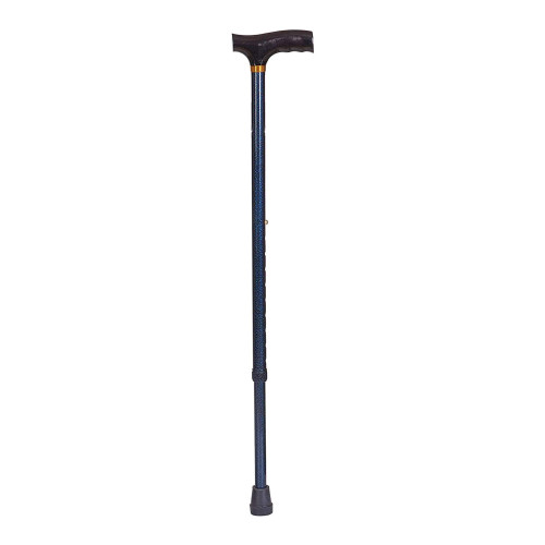 Mabis Healthcare 502-1351-9913 - T-Handle Cane DMI® Lightweight Adjustable Aluminum 31 to 40 Inch Height Blue