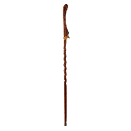 Mabis Healthcare 602-3000-1106 - Walking Stick Brazos™ Twisted HitchHiker Wood 48 Inch Height Red