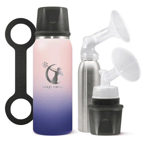 Carolon Company CC-1-BC-L-MB - Breast Milk Chiller Container Ceres Chill OG 27 oz. Stainless Steel