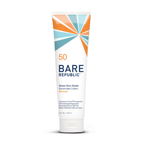 Coldkeepers LLC BR10079 - Sunscreen BARE Republic® Mineral SPF 50 Lotion 5 oz. Tube