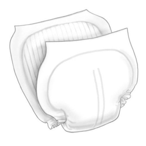 Cardinal Health 6598B - Incontinence Liner Wings™ 13 X 24 Inch Heavy Absorbency Super Absorbent Core One Size Fits Most