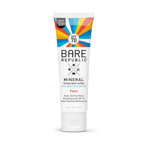 Coldkeepers LLC BR10114 - Sunscreen BARE Republic® Mineral SPF 70 Lotion 2 oz. Tube