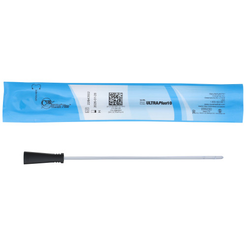 ConvaTec ULTRAPLUS10 - Urethral Catheter Cure Ultra® Plus™ Straight Tip Lubricated PVC 10 Fr. 8 Inch