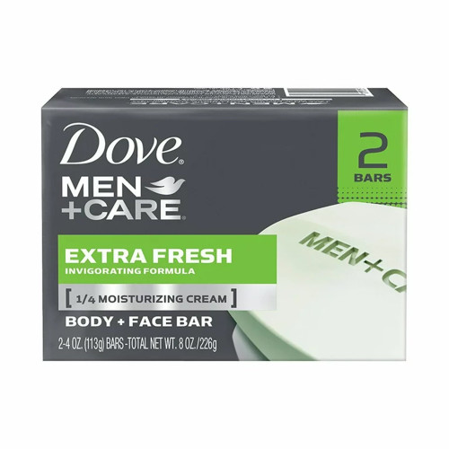 DOT Foods - Kraft Foods Inc 01111101215 - Soap Dove® Men+Care Bar 3.75 oz. Individually Wrapped Extra Fresh Scent DOT Foods - Kraft Foods Inc 01111101215 - Soap Dove® Men+Care Bar 3.75 oz. Individually Wrapped Extra Fresh Scent