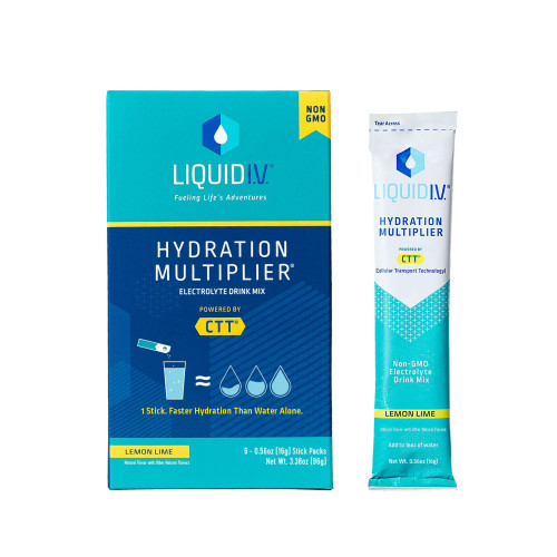 Emerson Healthcare, LLC LVM-6001 - Oral Electrolyte Solution Liquid I.V.® Hydration Multiplier® Lemon-Lime Flavor 0.56 oz. Electrolyte