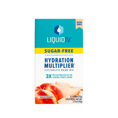 Emerson Healthcare, LLC LVM-6033 - Oral Electrolyte Solution Liquid I.V.® Hydration Multiplier® Sugar-Free White Peach Flavor 0.45 oz. Electrolyte