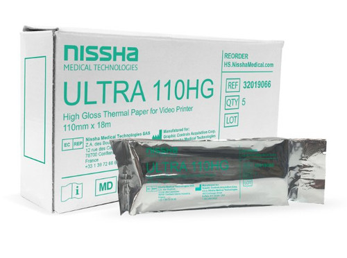 Graphic Controls Industrial 32019066 - Ultrasound Video Paper Nissha Roll High Gloss Without Grid