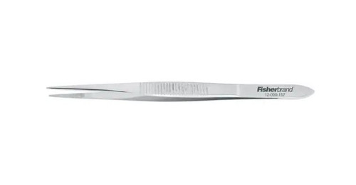Fisher Anatomical 12-000-157 - Tweezers Fisherbrand™ 4-1/2 Inch Length Floor / Office Grade Stainless Steel NonSterile NonLocking Thumb Handle Straight Fine, Serrated Tips Fisher Anatomical 12-000-157 - Tweezers Fisherbrand™ 4-1/2 Inch Length Floor / Office Grade Stainless Steel NonSterile NonLocking Thumb Handle Straight Fine, Serrated Tips