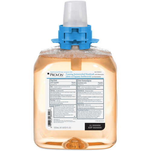 Gojo 5186-04 - Antimicrobial Soap PROVON® Foaming 1,250 mL Dispenser Refill Bottle Fruit Scent