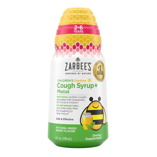 J & J Healthcare Systems 30045066407 - Children's Cold and Cough Relief Zarbee's® Cough Syrup + Mucus 6 g Strength Syrup 4 oz. J & J Healthcare Systems 30045066407 - Children's Cold and Cough Relief Zarbee's® Cough Syrup + Mucus 6 g Strength Syrup 4 oz.