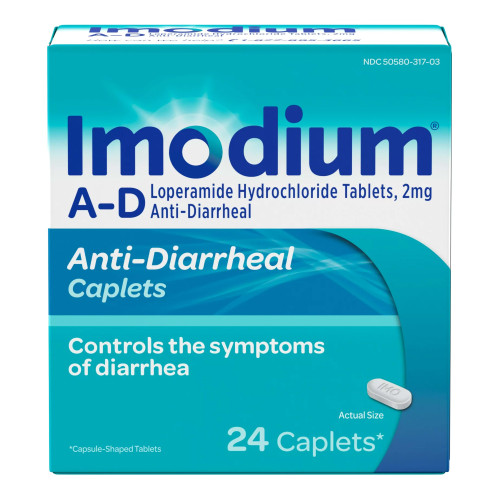 J & J Healthcare Systems 50580031703 - Anti-Diarrheal Imodium® A-D 2 mg Strength Caplet 24 per Box J & J Healthcare Systems 50580031703 - Anti-Diarrheal Imodium® A-D 2 mg Strength Caplet 24 per Box