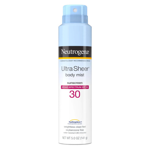 J & J Healthcare Systems 69968002105 - Sunscreen Neutrogena®Ultra Sheer® Body Mist SPF 30 Liquid 5 oz. Can