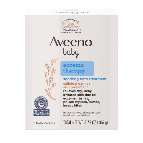 J & J Healthcare Systems 38137003662 - Bath Additive Aveeno® Baby Eczema Therapy 3.75 oz. Individual Packet Unscented Powder