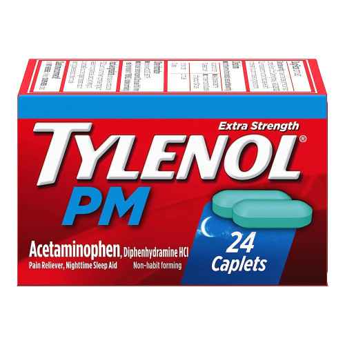 J & J Healthcare Systems 50580050624 - Night Time Pain Relief Tylenol® PM 500 mg - 25 mg Strength Acetaminophen Capsule J & J Healthcare Systems 50580050624 - Night Time Pain Relief Tylenol® PM 500 mg - 25 mg Strength Acetaminophen Capsule