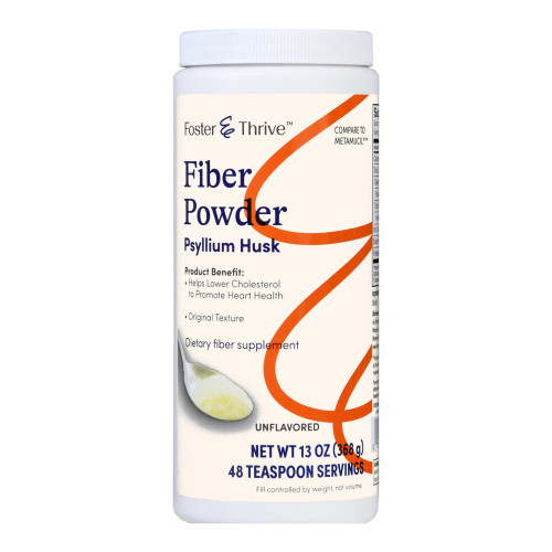 McKesson 01093995616 - Fiber Supplement Foster & Thrive™ Original Flavor Powder 13 oz. Psyllium Husk
