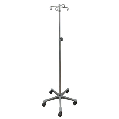 McKesson 16-11360 - IV Stand Floor Stand 4 Hooks 5 Legs with Casters