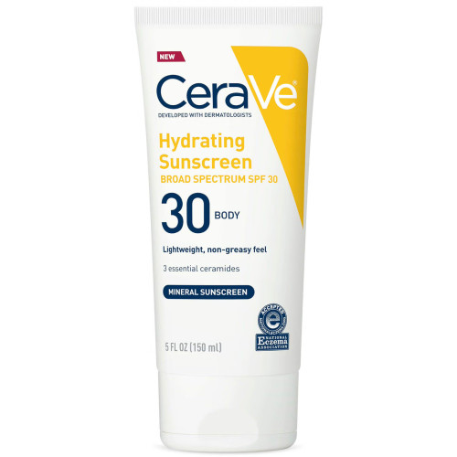 Loreal USA 60600051499 - Sunscreen CeraVe® Hydrating Mineral SPF 30 Lotion 5 oz. Tube
