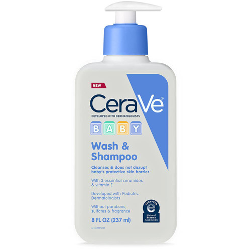 Loreal USA 60600056019 - Baby Shampoo and Body Wash CeraVe® 8 oz. Pump Bottle Unscented