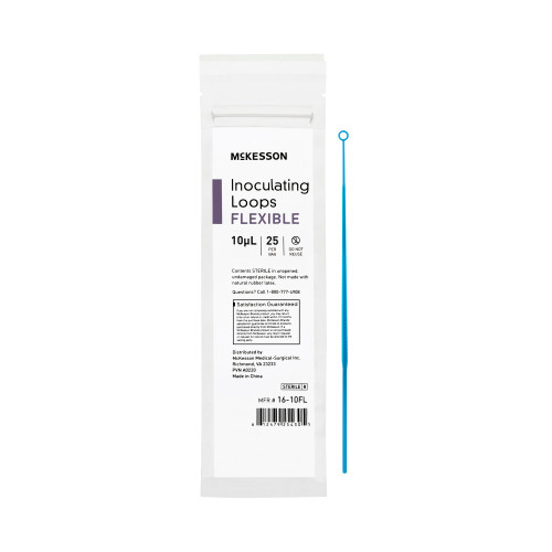McKesson 16-10FL - Inoculating Loop McKesson 10 μL High Impact Polystyrene Integrated Handle Sterile