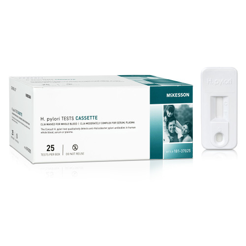 McKesson 181-37025 - H. Pylori Test Kit McKesson Consult™ H. Pylori 25 Tests CLIA Waived Sample Dependent