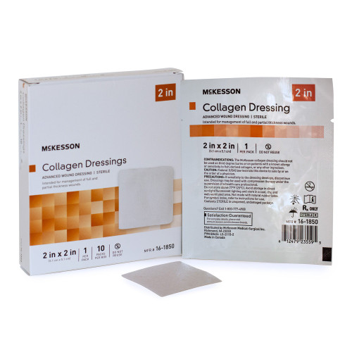 McKesson 16-1850 - Collagen Dressing McKesson 2 X 2 Inch Square Sterile