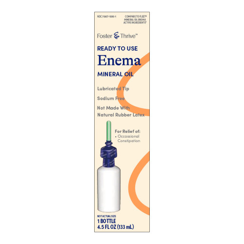 McKesson 70677109001 - Enema Foster & Thrive® 4.5 oz. 100% Strength Mineral Oil USP