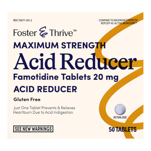 McKesson 70677110102 - Antacid Foster & Thrive™ 20 mg Strength Tablet 50 per Bottle
