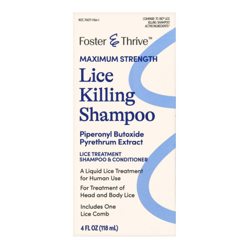 McKesson 70677118401 - Lice Shampoo Foster & Thrive® 4 oz. Bottle Scented