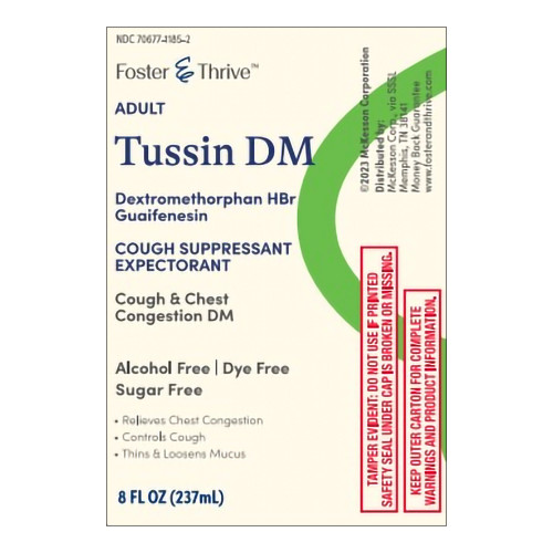 McKesson 70677118501 - Cold and Cough Relief Foster & Thrive™ 100 mg - 10 mg / 5 mL Strength Syrup 4 oz.