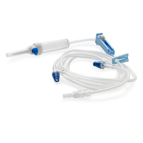 McKesson MS9212NF - Primary IV Administration Set MedStream Gravity 2 Ports 20 Drops / mL Drip Rate Without Filter 80 Inch Tubing Solution Without Flow Regulator