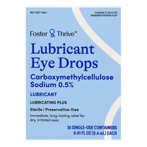 McKesson 70677119001 - Eye Lubricant Foster & Thrive™ 0.01 oz. Eye Drops