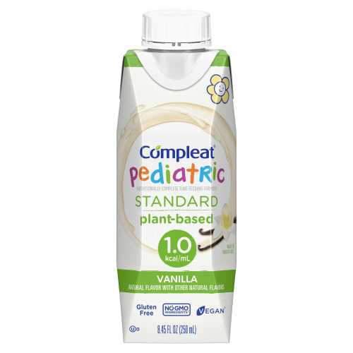 Nestle Healthcare Nutrition Inc 00043900560410 - Pediatric Oral Supplement Compleat® Pediatric Standard 1.0 Cal Vanilla Flavor 8.45 oz. Carton Liquid Plant Based Food Allergies