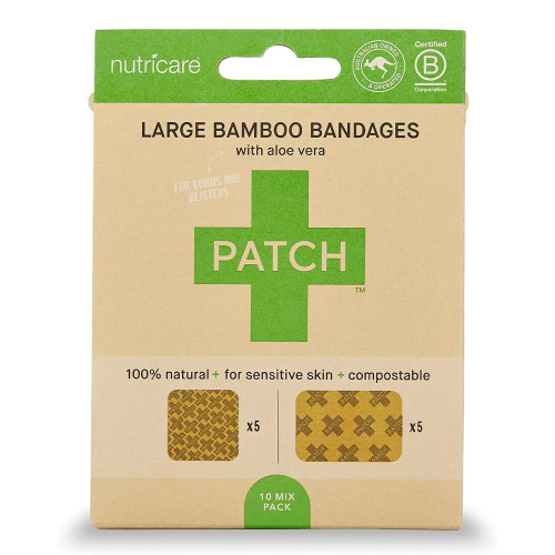 Nutricare Usa LLC PATALLFCT - Adhesive Strip Patch™ Bamboo / Aloe Vera Tan 2 X 3 Inch / 3 X 3 Inch Sterile
