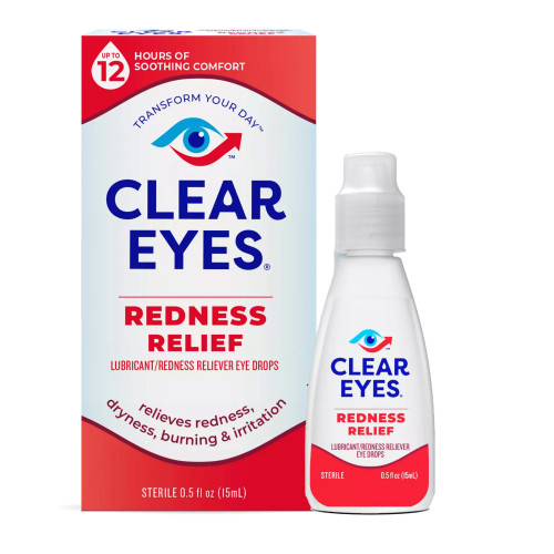 Prestige Medical 67172541501 - Eye Lubricant / Redness Relief Clear Eyes® Redness Relief 0.5 oz. Eye Drops